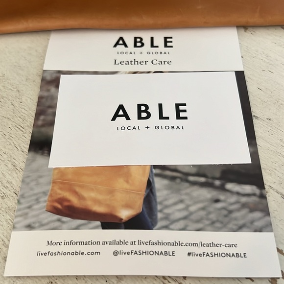 Able leather clutch